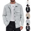 Men's Retro Knitted Lapel Shirt