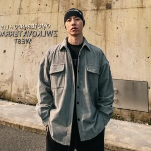 American Retro Corduroy Shirt Men's Loose